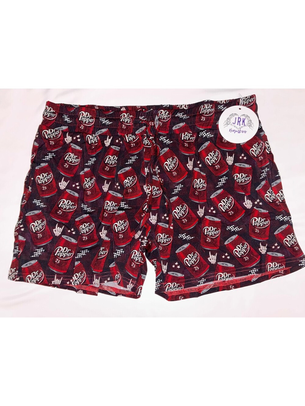 JRK Bamboo Dr. Pepper Womens Shorts Large NWT